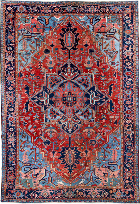 Antique Serapi Area Rug (10' x 14')